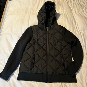 Marc New York Black Shell Fitted Coat